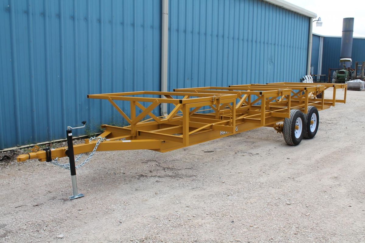 Hay King bumper pull round bale trailer